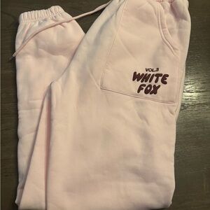 White Fox Boutique Blush Joggers
